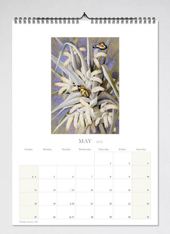 Ellis Rowan Flower Paintings Wall Calendar 2025 - month