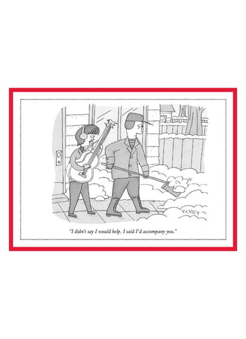 New Yorker Cartoon Christmas Card - Accompany You