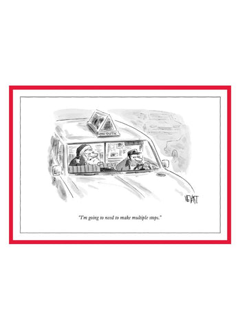 New Yorker Cartoon Christmas Card - Multiple Stops