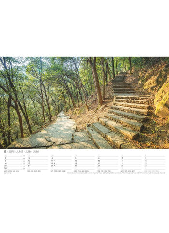 Romantic Trails Large Wall Calendar 2025 - month
