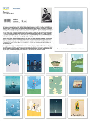 Illusions - Alessandro Gottardo Large Wall Calendar 2025 - back