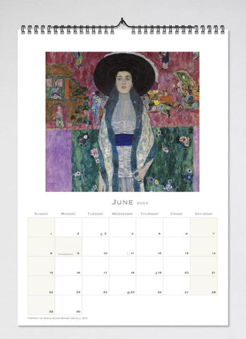 Gustav Klimt Wall Calendar 2025 - month
