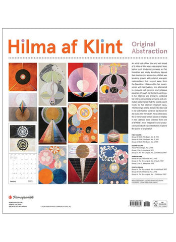 Hilma af Klint Wall Calendar 2025 - back