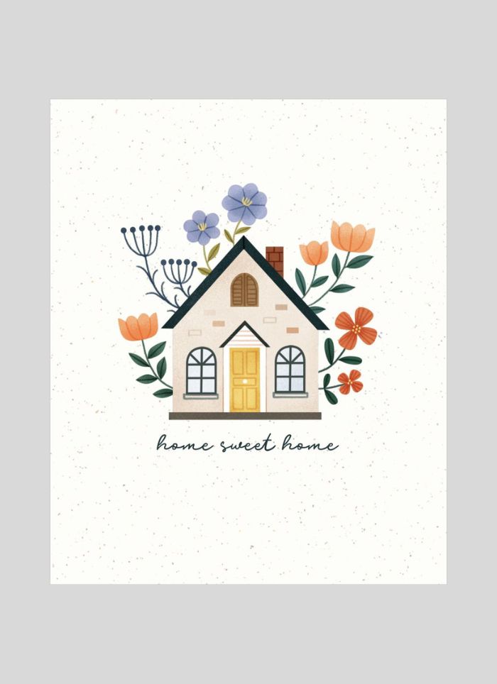 UWP Luxe 3D Pop-up Card - Home Sweet Home - front