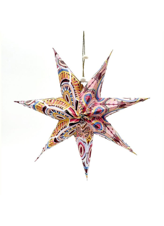 Colourful star Christmas decoration