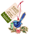Splendid Fairy Wren wooden Christmas decoration by Earth Greetings