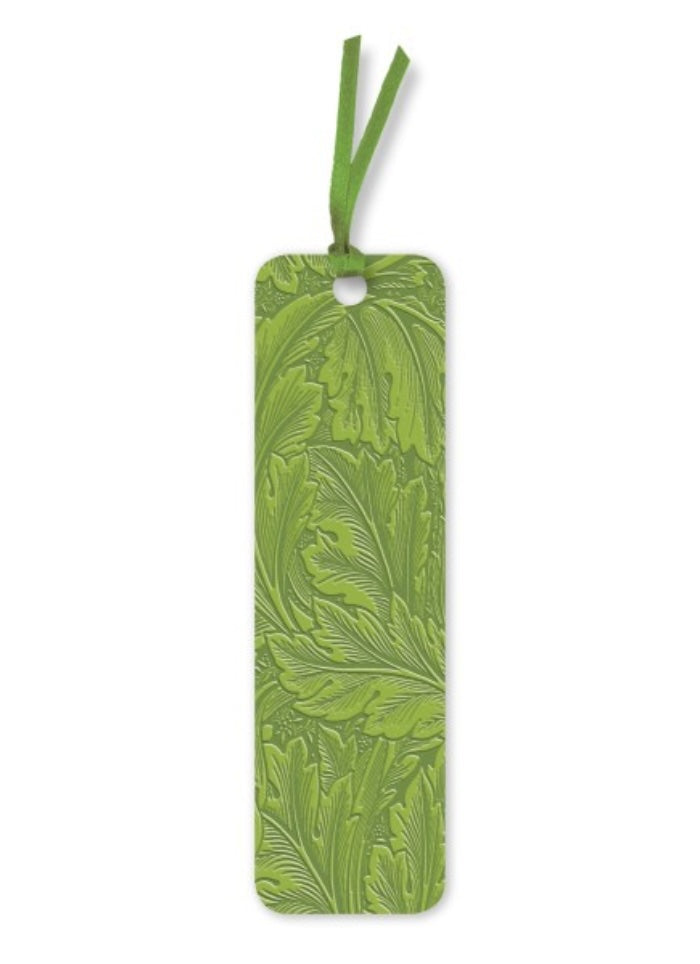 green floral bookmark