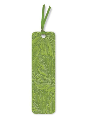 Vegan Leather Bookmark - William Morris Acanthus