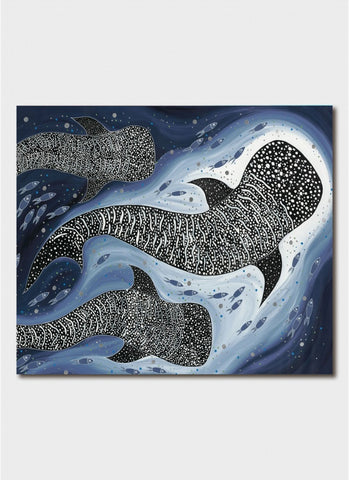 Melanie Hava Art Card - Whale Sharks