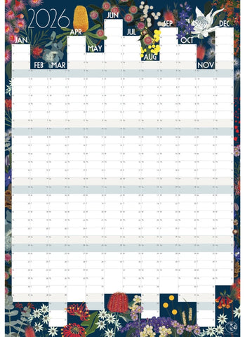 Pip and Pod Wildflower Wall Planner 2026