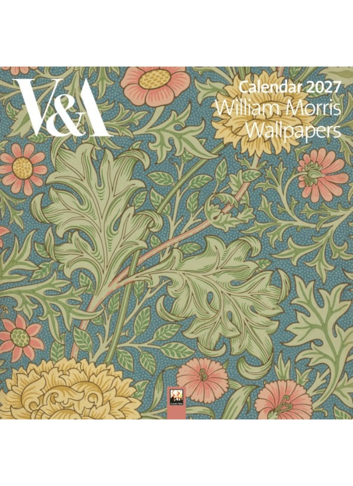 V&A 2027 calendar with William Morris wallpapers design