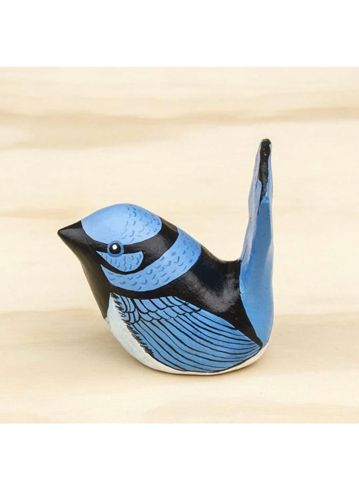 Songbird Paperweight - Superb Fairy Wren.
