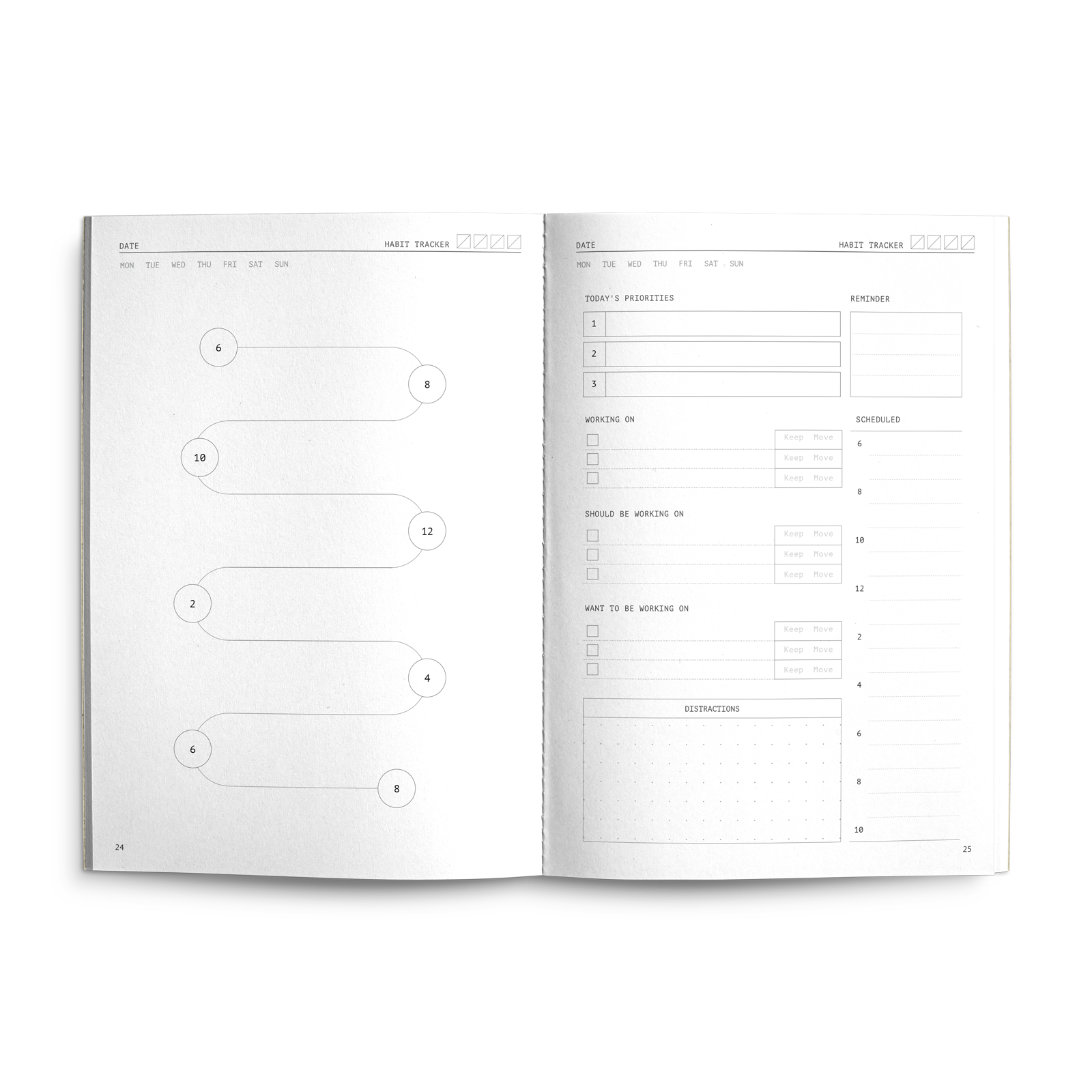 Fast Brain Friend planner from Creators Friend