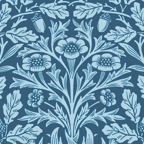 Acorn wrapping paper by William Morris from the the V and A of London.