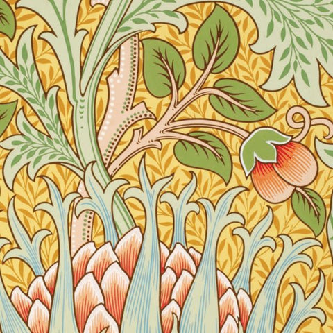 Artichoke wrapping paper by J.H. Dearle of the William Morris studio, from the V and A Museum of London.