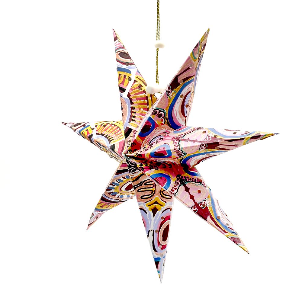 Colourful paper christmas decoration