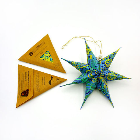 Better World Arts Handmade Paper Star - Cedric Varcoe
