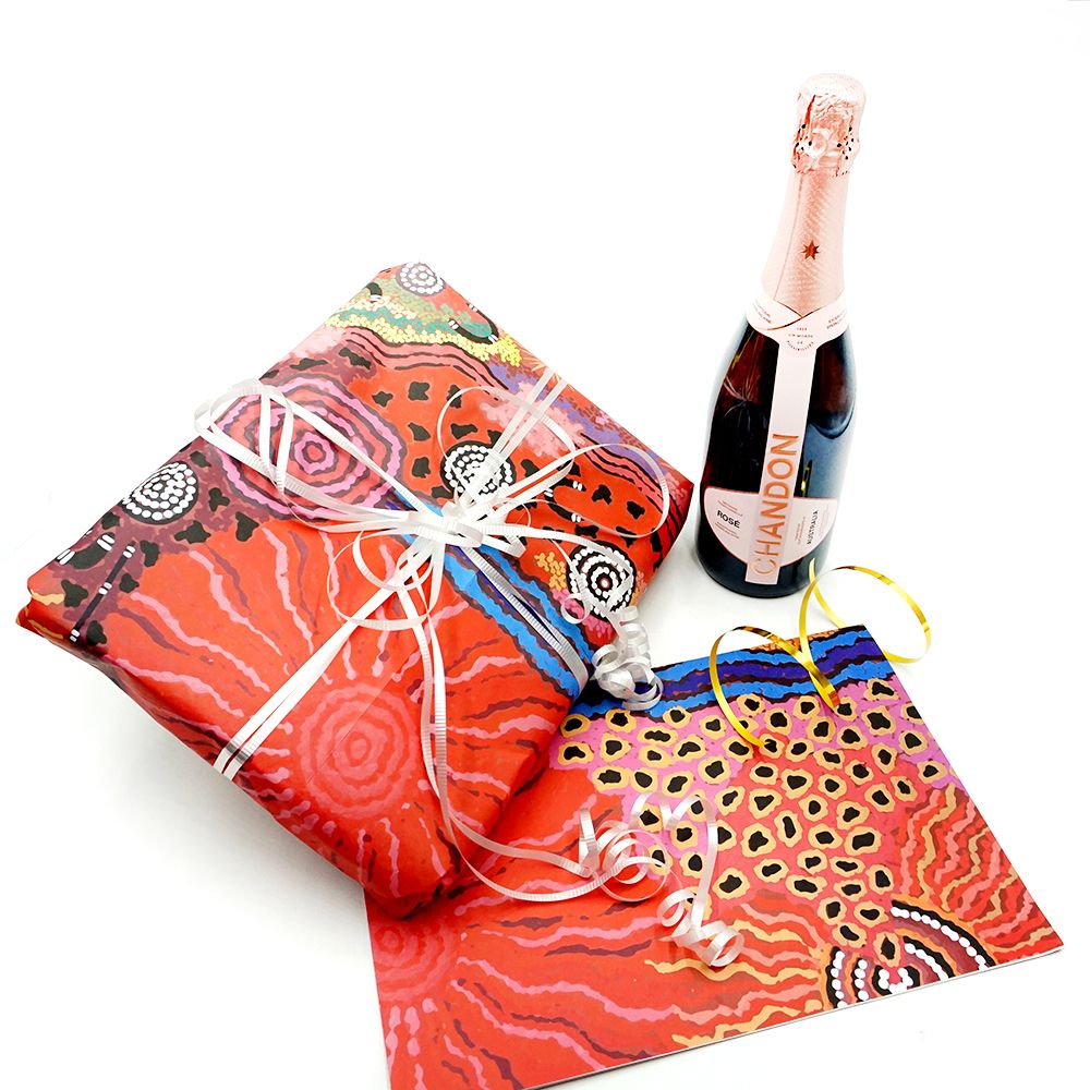 Gift Wrapping Paper 4 individual pieces - Damien and Yilpi Marks.