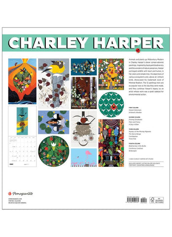 Charley Harper Wall Calendar 2025 - back