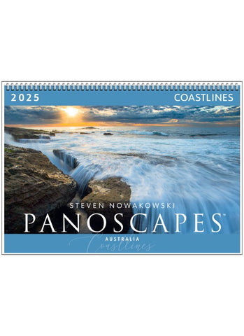 Coastlines Panoscapes Wall Calendar 2025