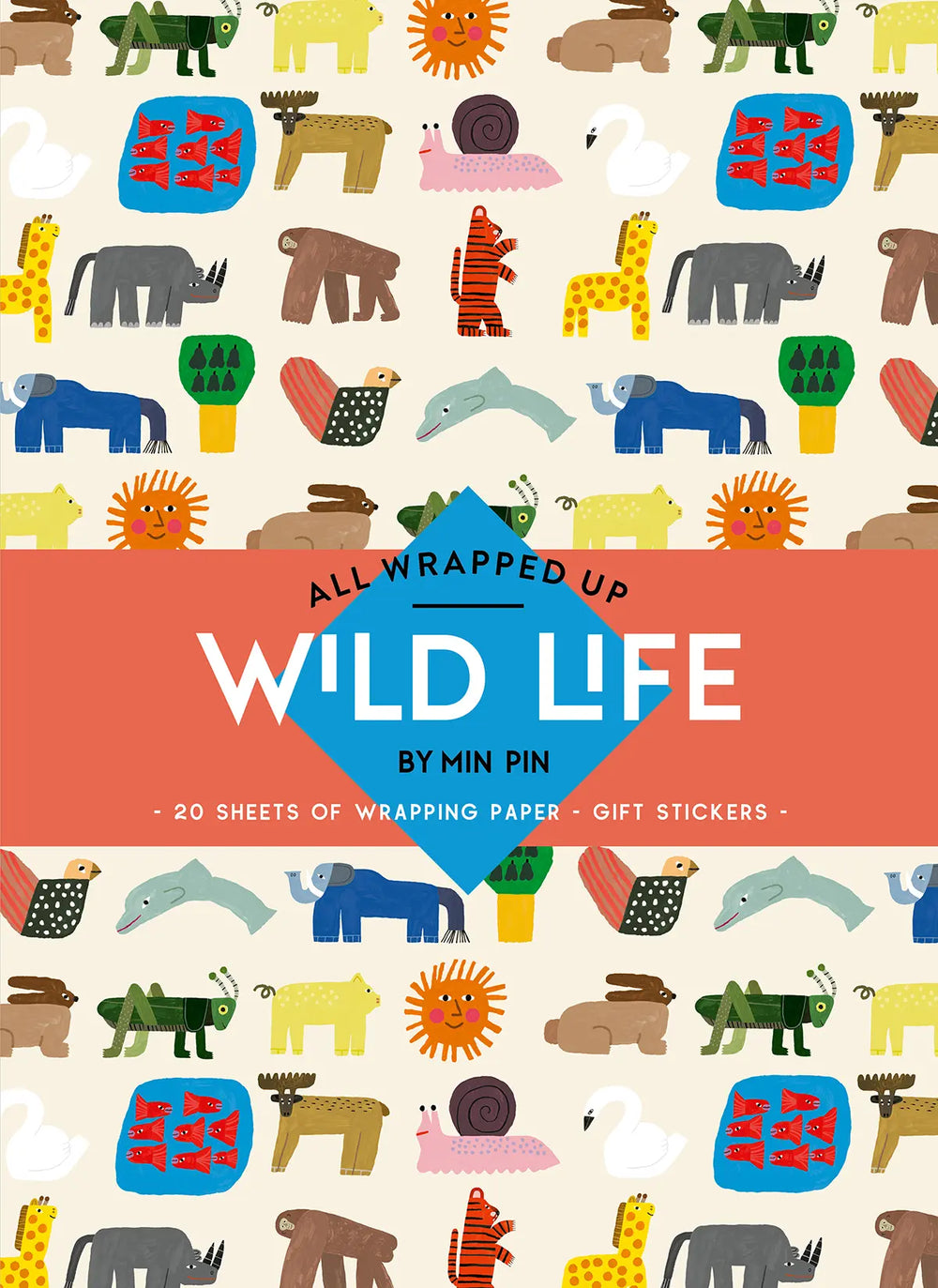 Cover of a wrapping paper book WIld Life by Min Pi.