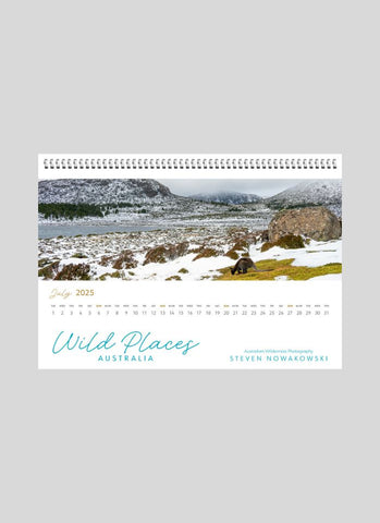 Wild Places Australia Desk Calendar 2025 - month view 1