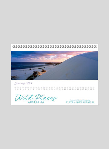 Wild Places Australia Desk Calendar 2025 - month view 1