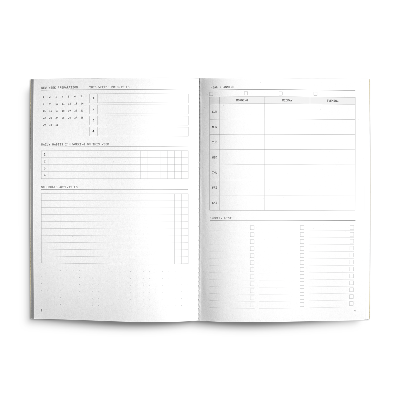 Fast Brain Friend planner from Creators Friend