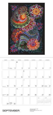 Fantasia: Art by Marfa Tymchenko, Olena Skytsiuk, & Olena Kulyk Wall Calendar 2024 - month