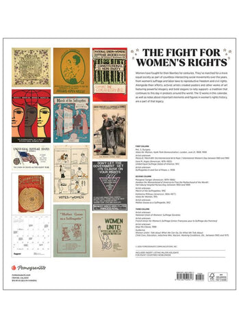 The Fight for Women's Rights Wall Calendar 2025 - back