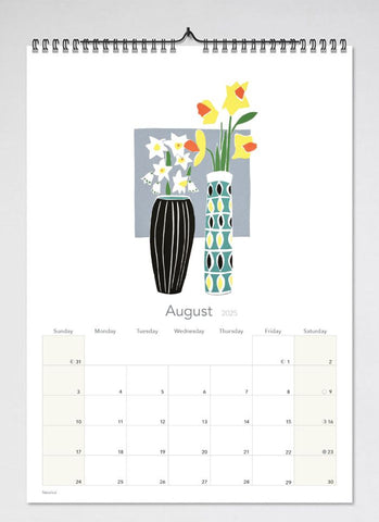 Fleur Rendell Wall Calendar 2025 - month