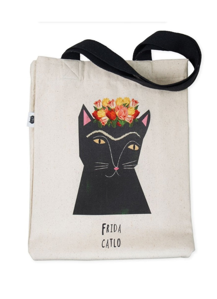 A Frida Catlo tote bag by Niaski.