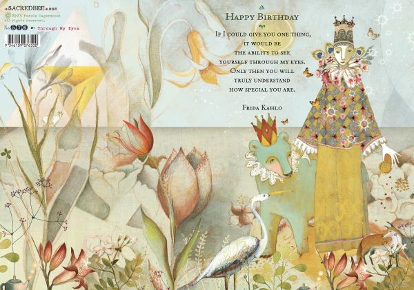 Sacredbee greeting card - Through My Eyes