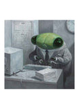 Shaun Tan art card  - Desk Job