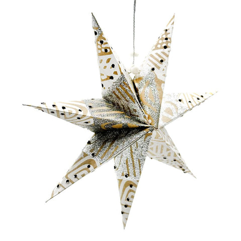 Kraft Glitter star