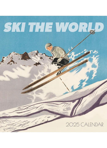 Ski the World Wall Calendar 2025