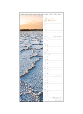 Wild Places Australia Slimline Mini Wall Calendar 2025 -- month 2