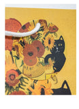 Niaski Gift Bag - Van Gogh Sunflower Cat - Medium