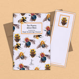 Cover of Ten Poems about Bees - poetry booklet, bookmark and envelope.
