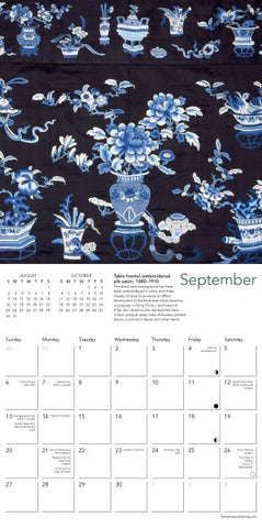 V&A: Chinese Textiles Mini Wall Calendar 2026