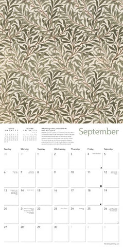 William Morris Gallery Wall Calendar 2026