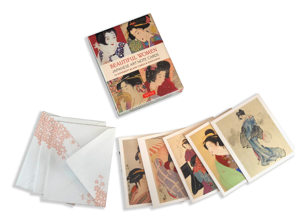 Beautiful Women,  Japanese Art Woodblock Prints Note Cards