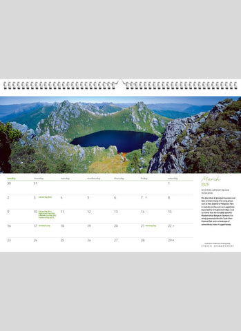 Wild Places Australia Large Wall Calendar 2025 - month 1