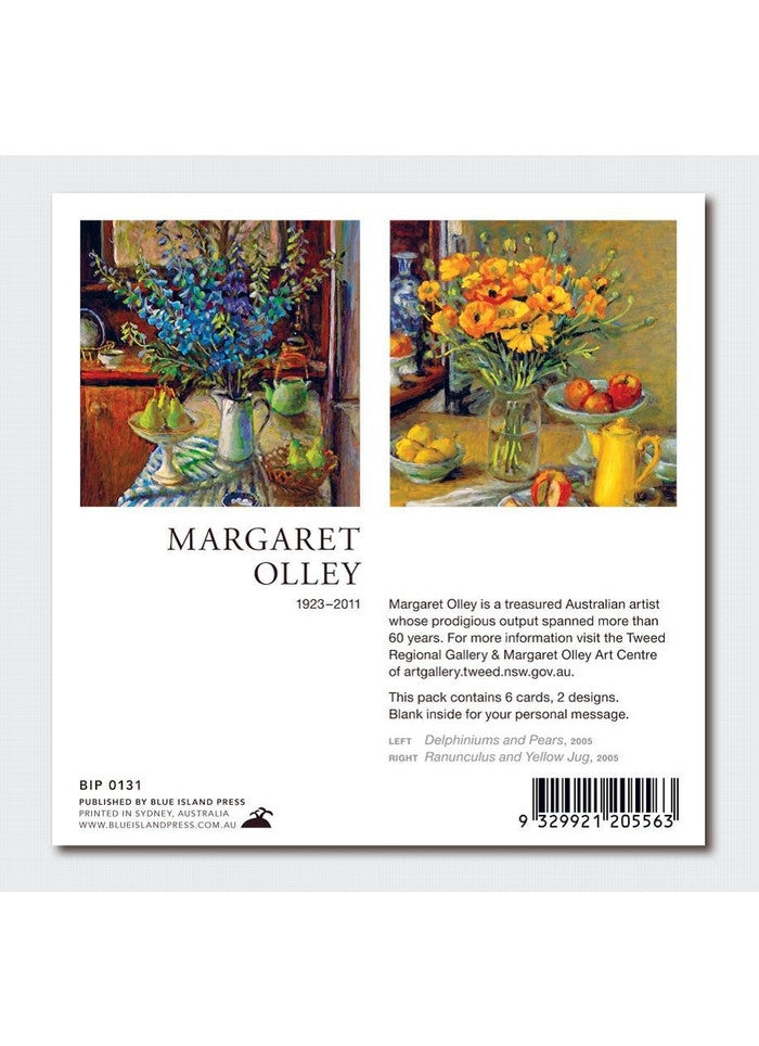 Margaret Olley Card Pack - Delphiniums & Ranunculus