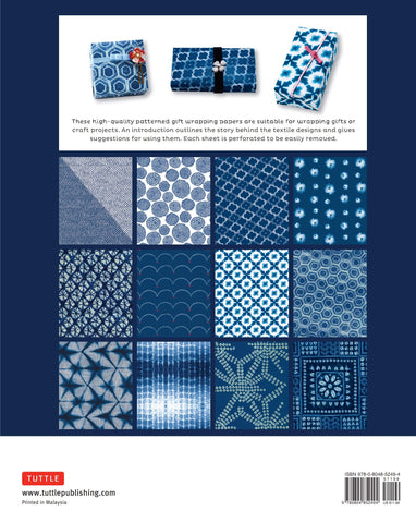 Japanese Shibori Gift Wrapping Papers - back