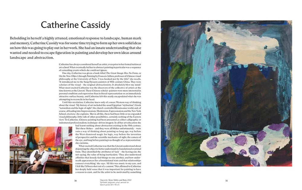 AUSTRALIAN ABSTRACT: Contemporary Abstract Painting by Amber Cresswell Bell (HB) - pages