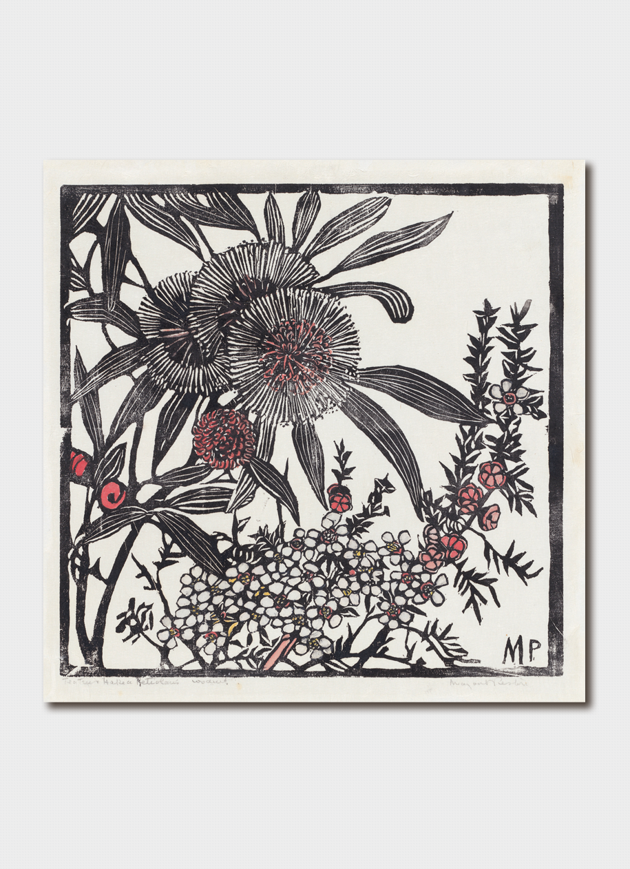 Margaret Preston Art Card - Tea-Tree and Hakea Petiolaris