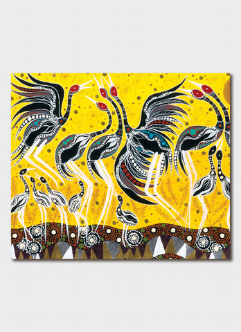 Melanie Hava Art Card - Brolgas Gathering