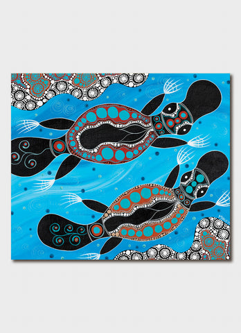 Melanie Hava Art Card - Platypus Race