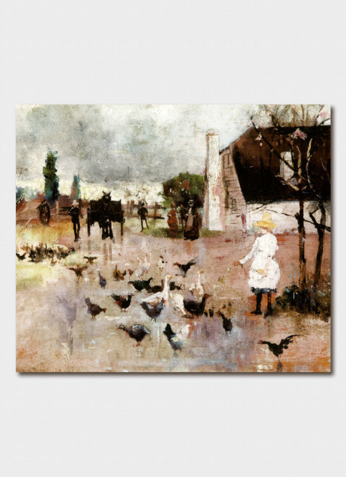 Australian Impressionism Art Card -  Charles Conder's Teatime